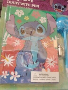 Kids' Stitch Floral Mini Diary with Pen